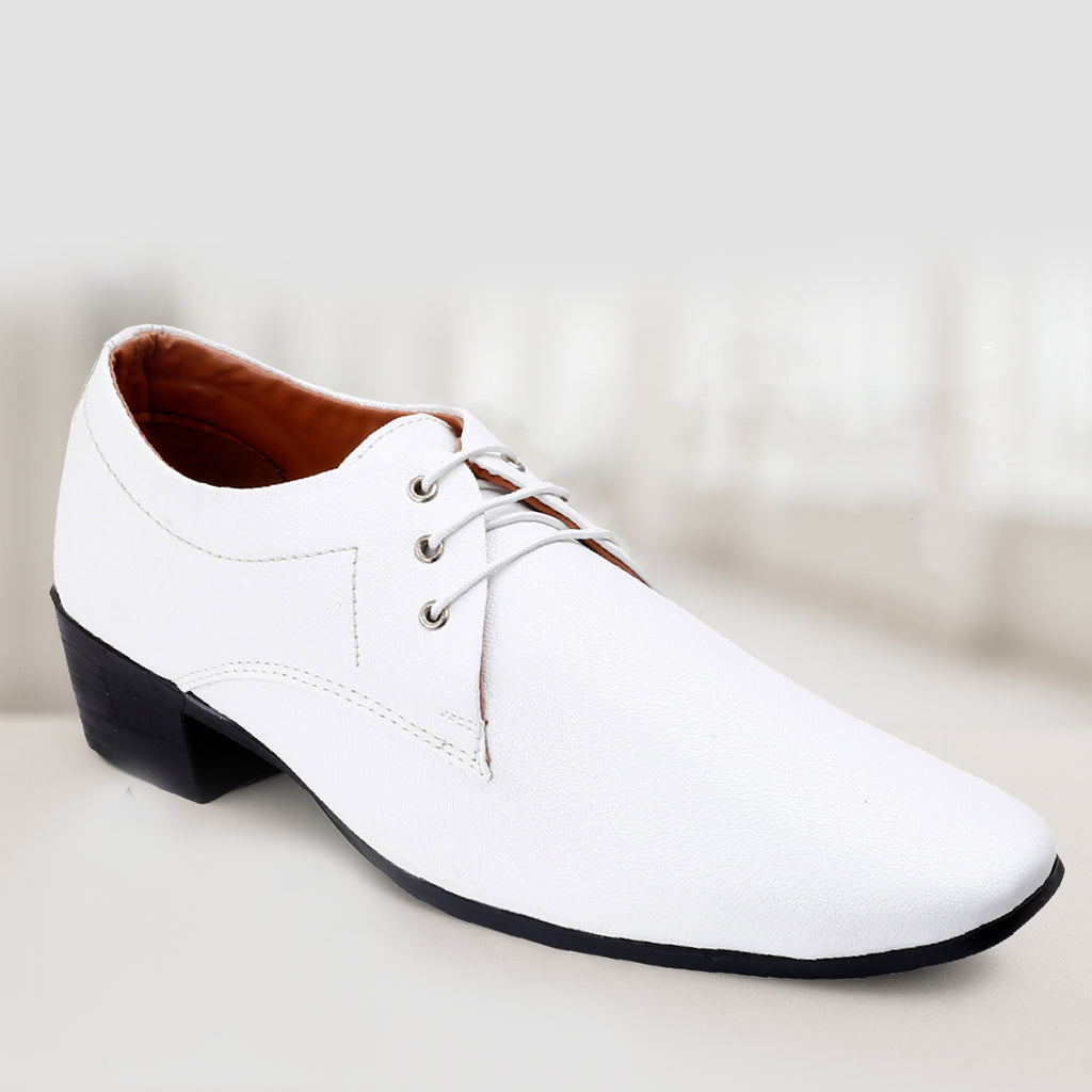 Mens Office Wear Height Increasing Derby Formal Shoes