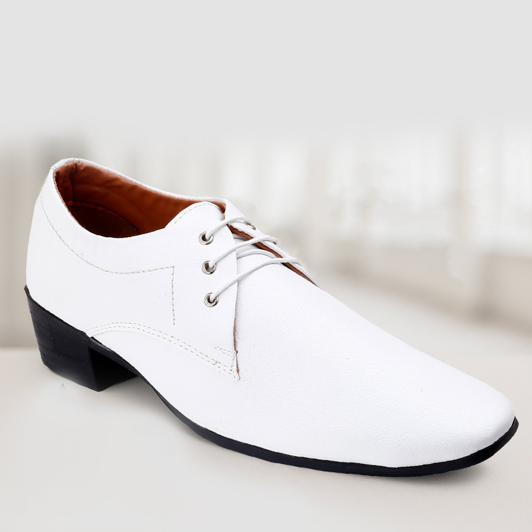 Mens Office Wear Height Increasing Derby Formal Shoes