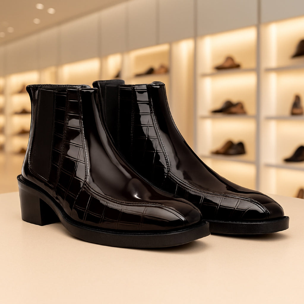BAXXICO Mens Elevator Boots for Extra 2 Inches Height