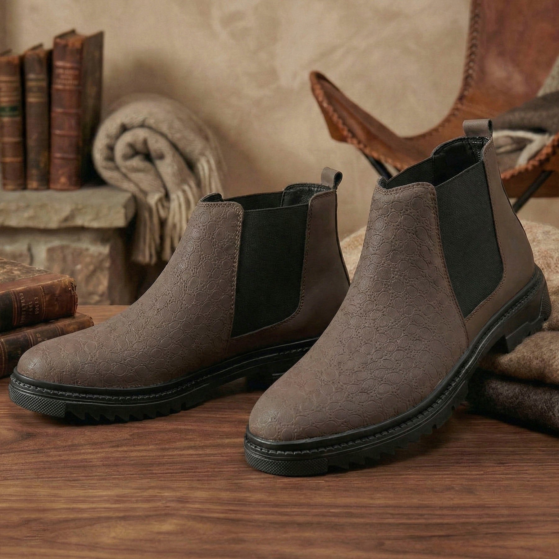 BAXXICO Classic Chelsea Boots for Men Durable & Comfortable Fit
