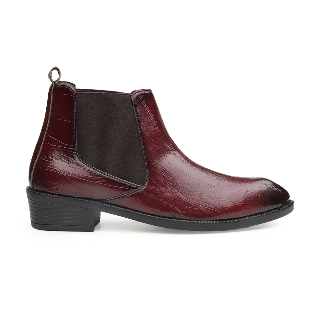 BAXXICO Mens Elevator Chelsea Boots Increase Height with Premium Style