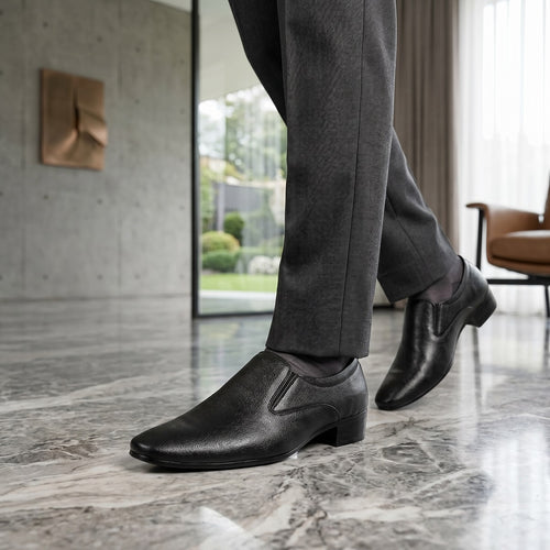 BAXXICO Height Increasing Elevator Slip-on Formal Shoes for Men