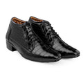 BAXXICO Mens Height Increasing Derby Faux Vegan Leather Formal Wear Boots