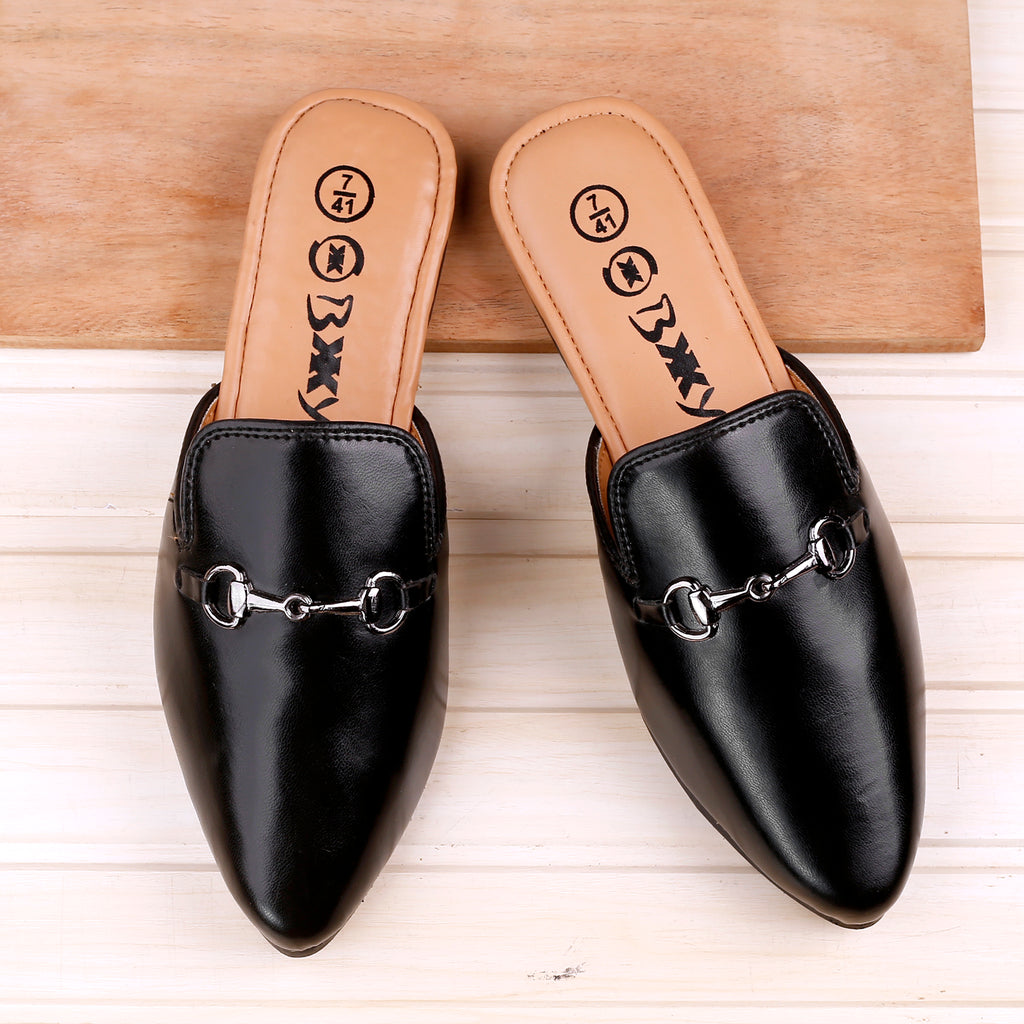 BAXXICO Mens Vegan Leather Material Latest Stylish Mules