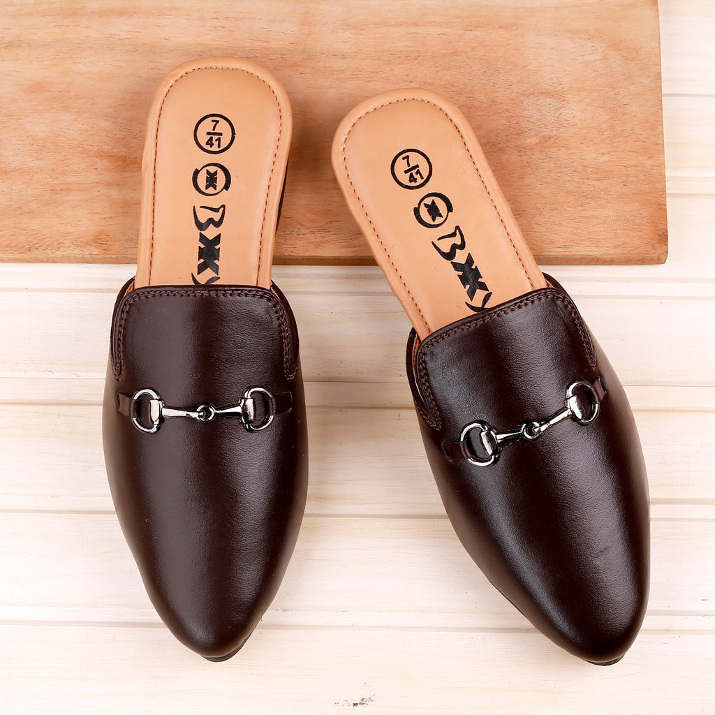 BAXXICO Mens Vegan Leather Material Latest Stylish Mules
