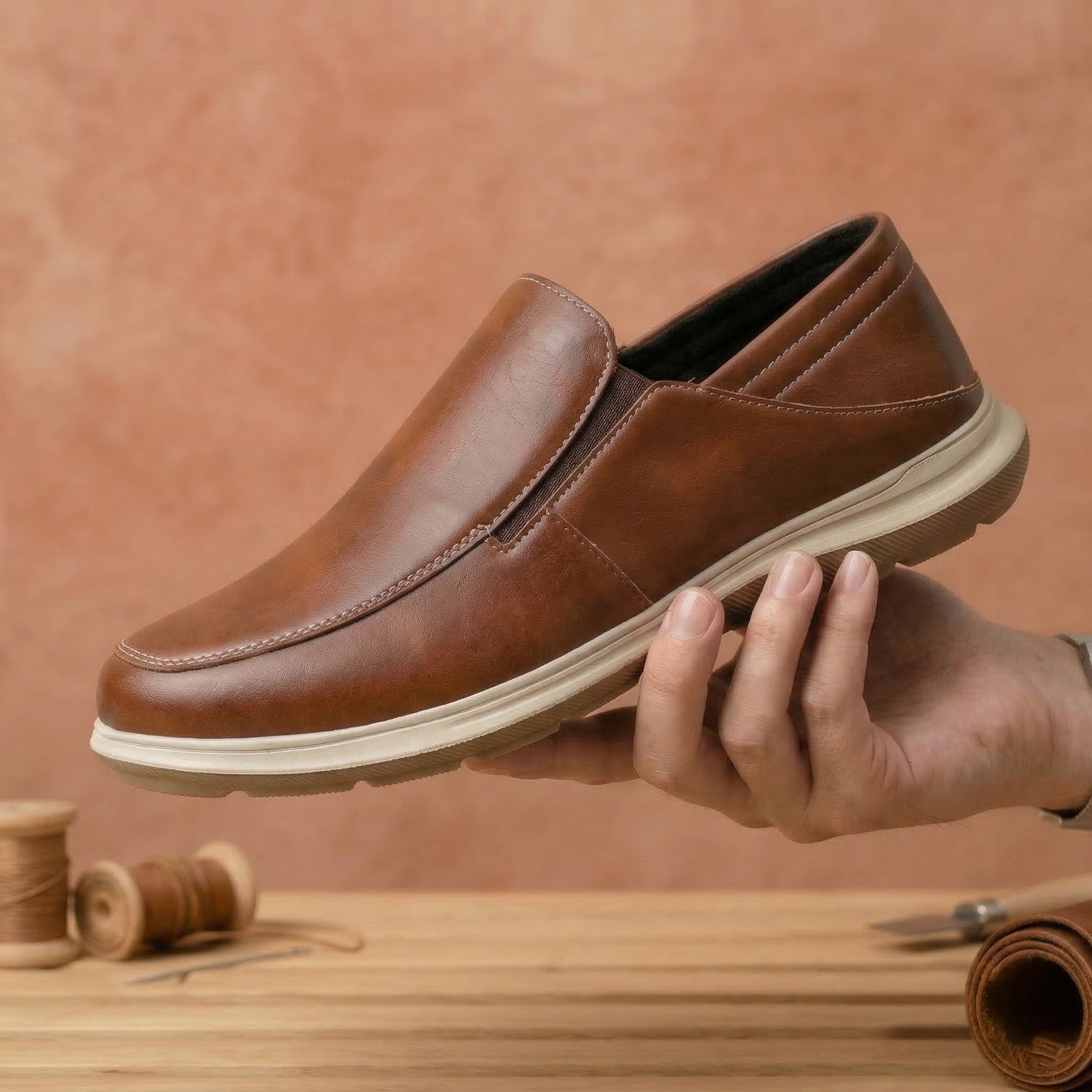 BAXXICO Mens Comfortable Slip On Shoes Versatile Office & Casual Wear