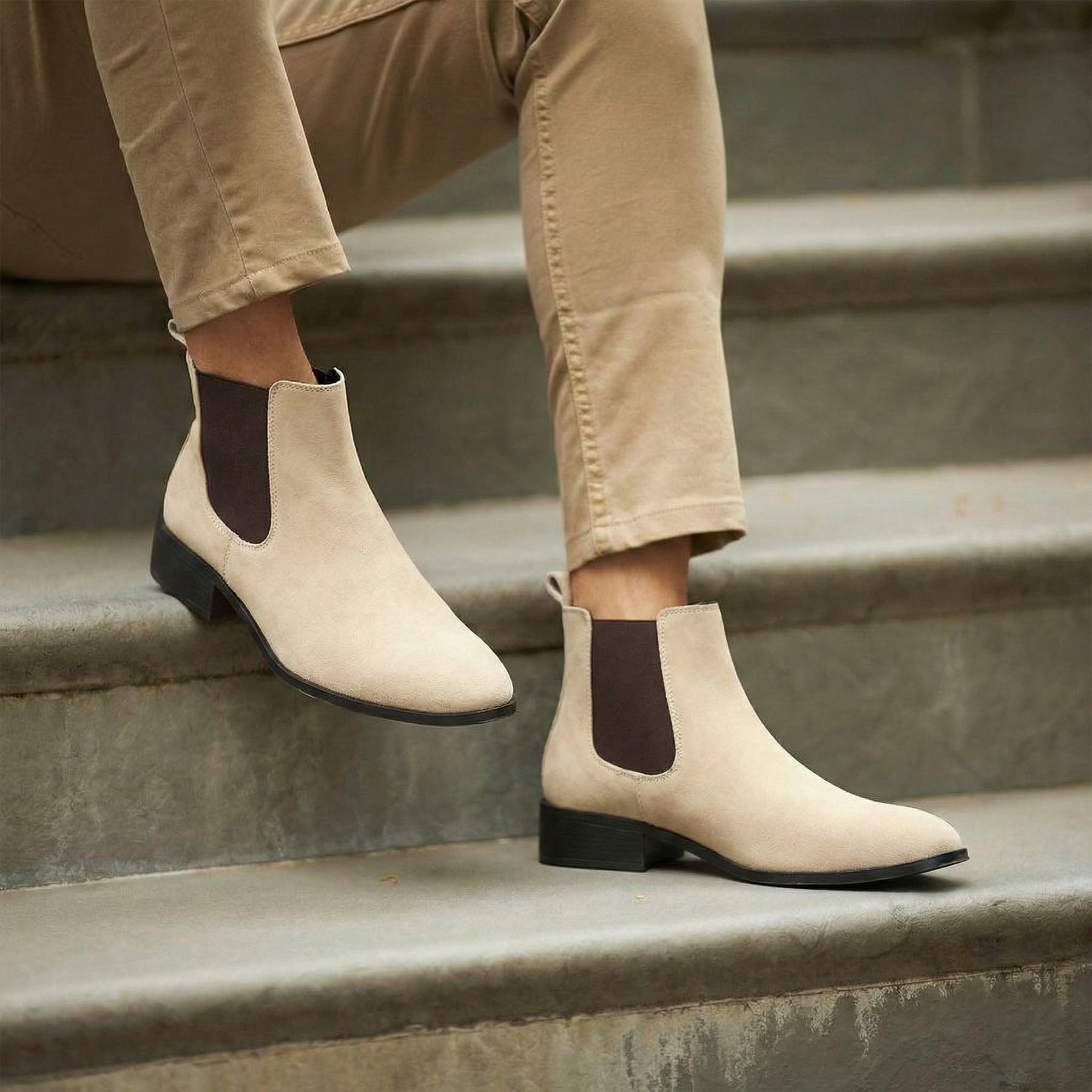 BAXXICO Smart Casual Mens Boots with 4.5cm Heel Height