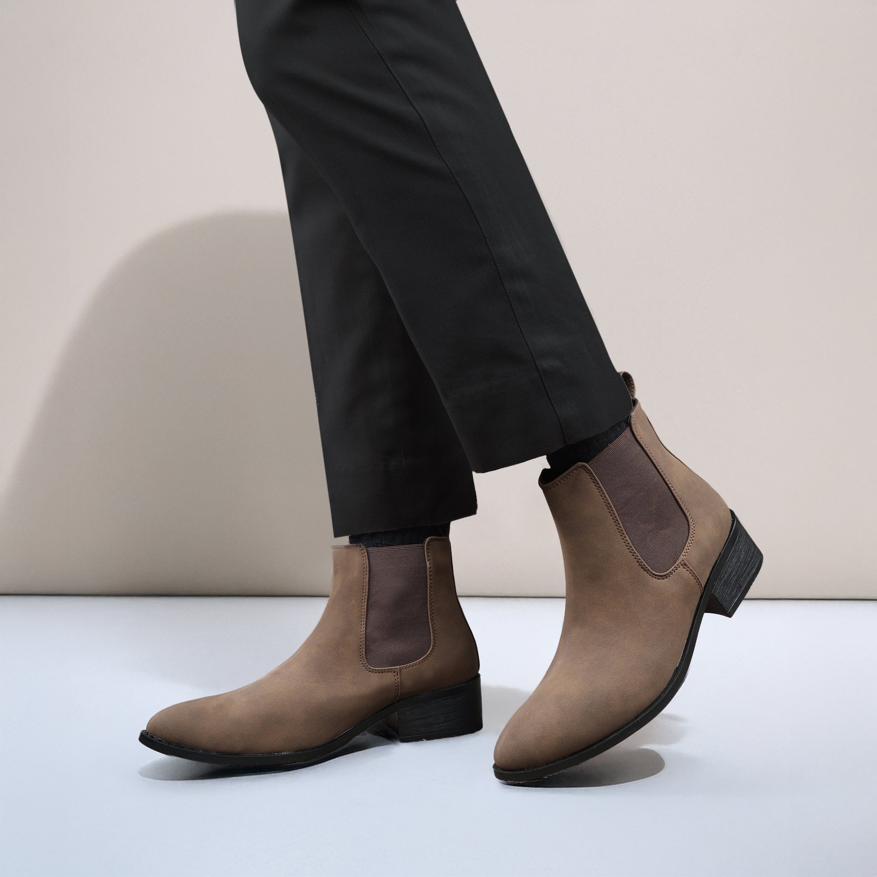 BAXXICO Smart Casual Mens Boots with 4.5cm Heel Height