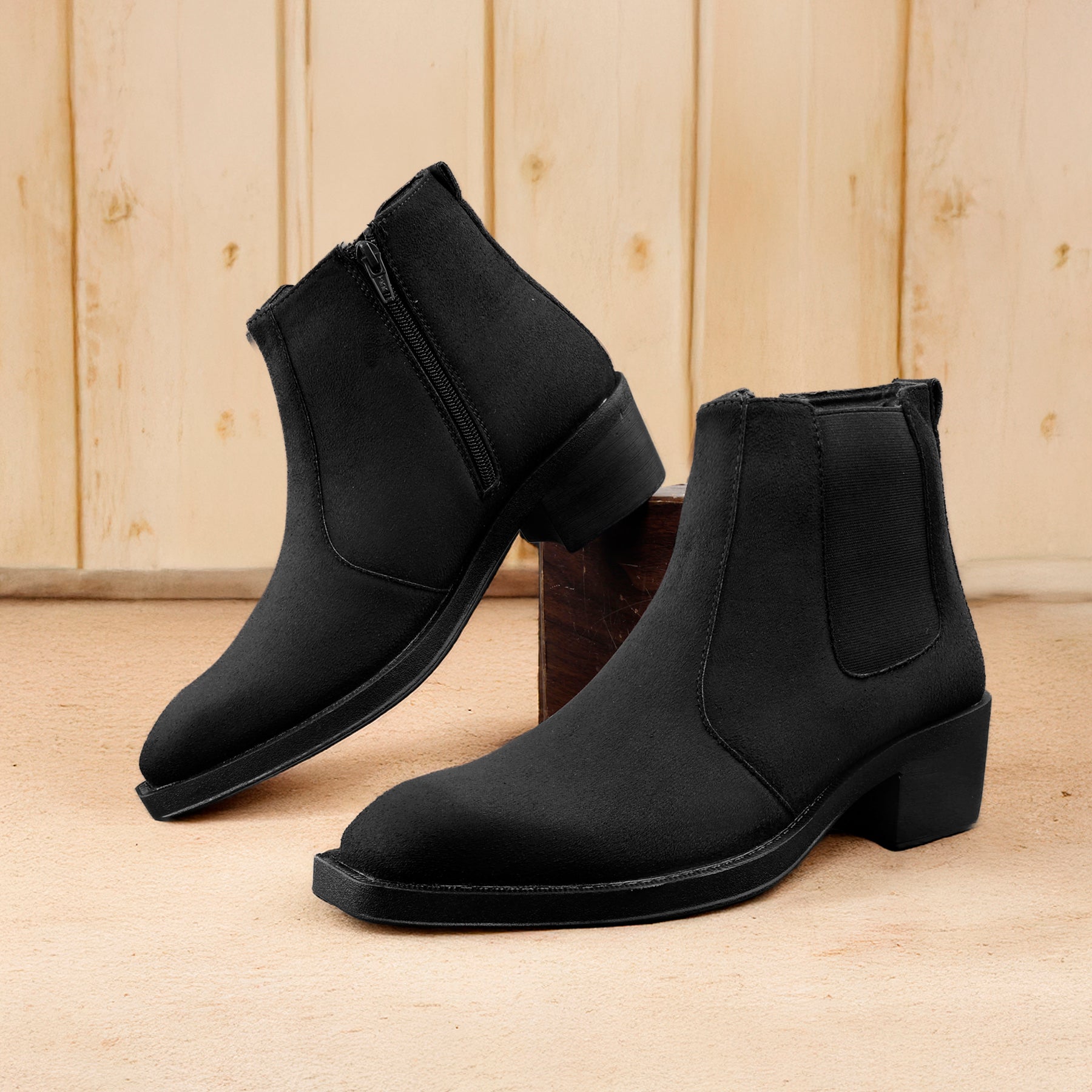 BAXXICO Mens 5–6 CM Invisible Height Boost Boots