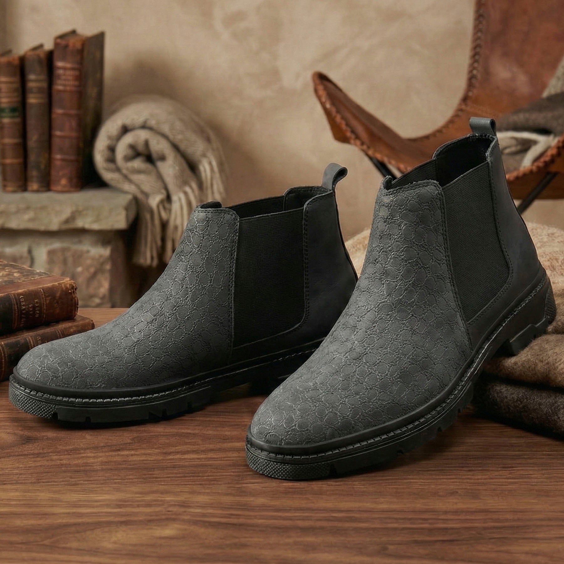 BAXXICO Classic Chelsea Boots for Men Durable & Comfortable Fit