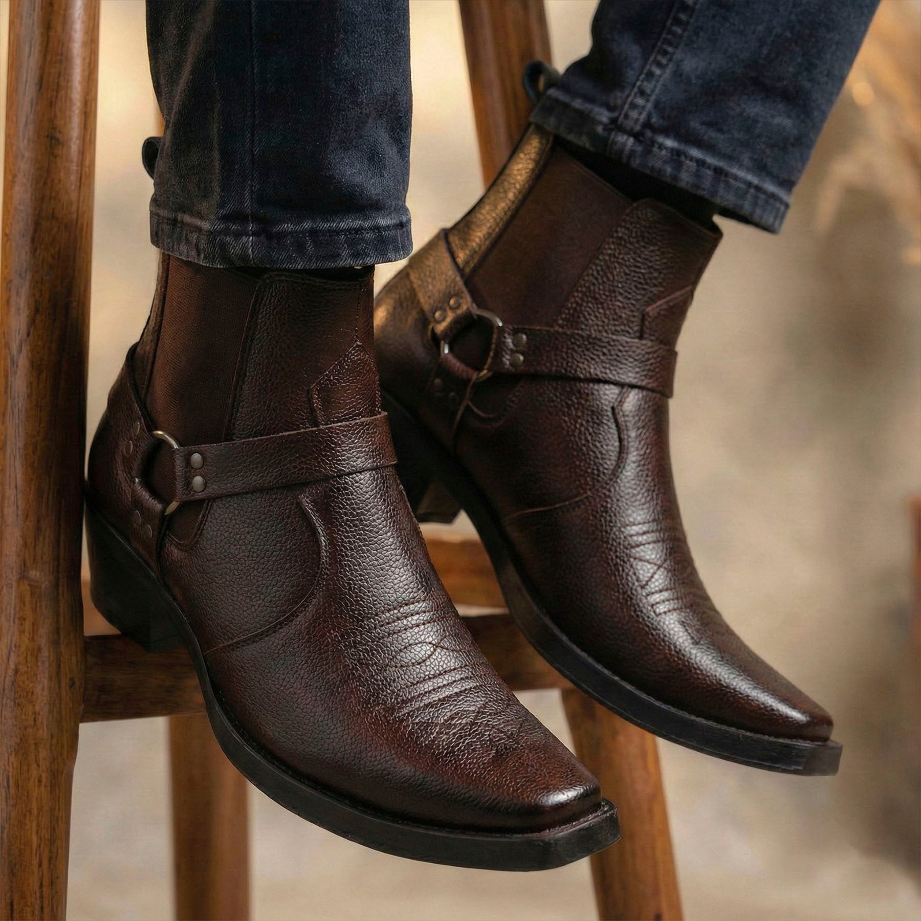 BAXXICO Mens 2 Inch Height Increasing Boots