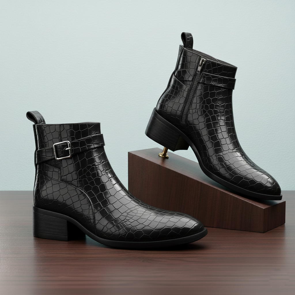 BAXXICO Elevation Plus Mens Height-Enhancing Boots 4.5 cm Lift