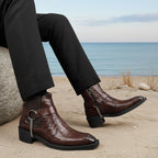 BAXXICO Mens comfortable faux leather Stylish boots
