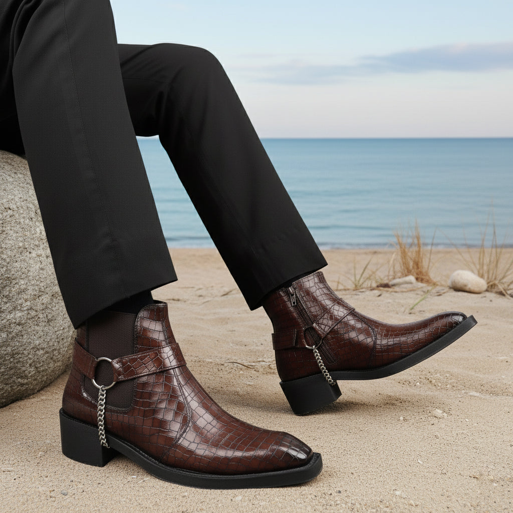 BAXXICO Mens HiddenLift Boots 5-6 CM Elevation