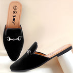 BAXXICO Mens Suede Material Latest Stylish Slip on Mules