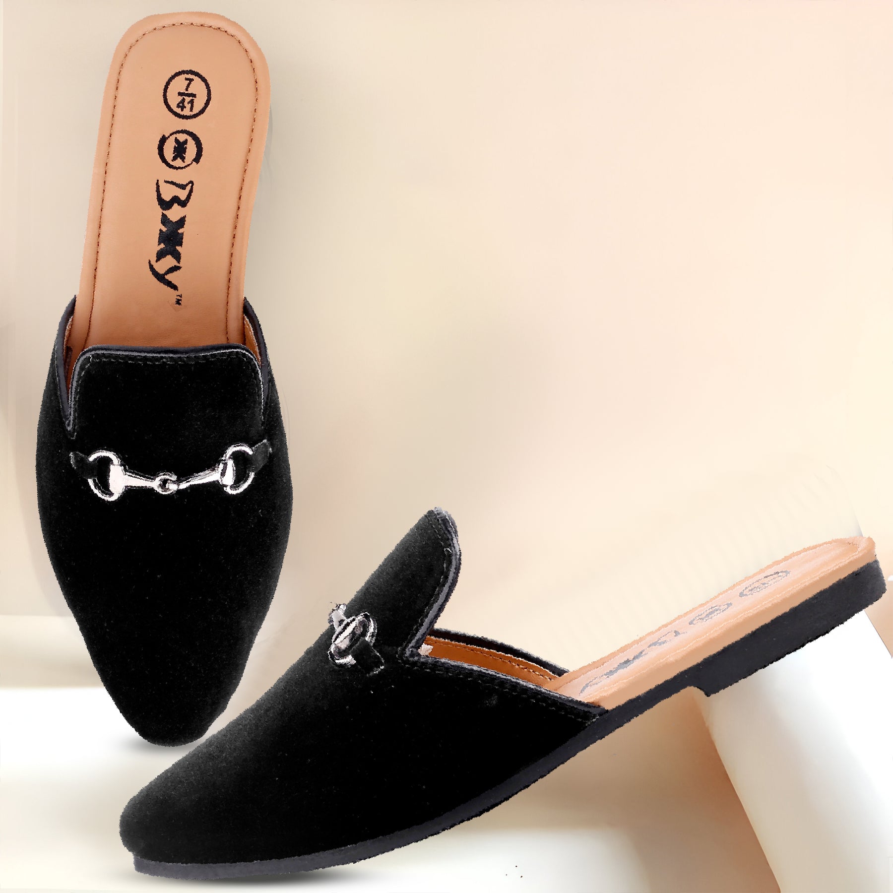BAXXICO Mens Suede Material Latest Stylish Slip-on Mules