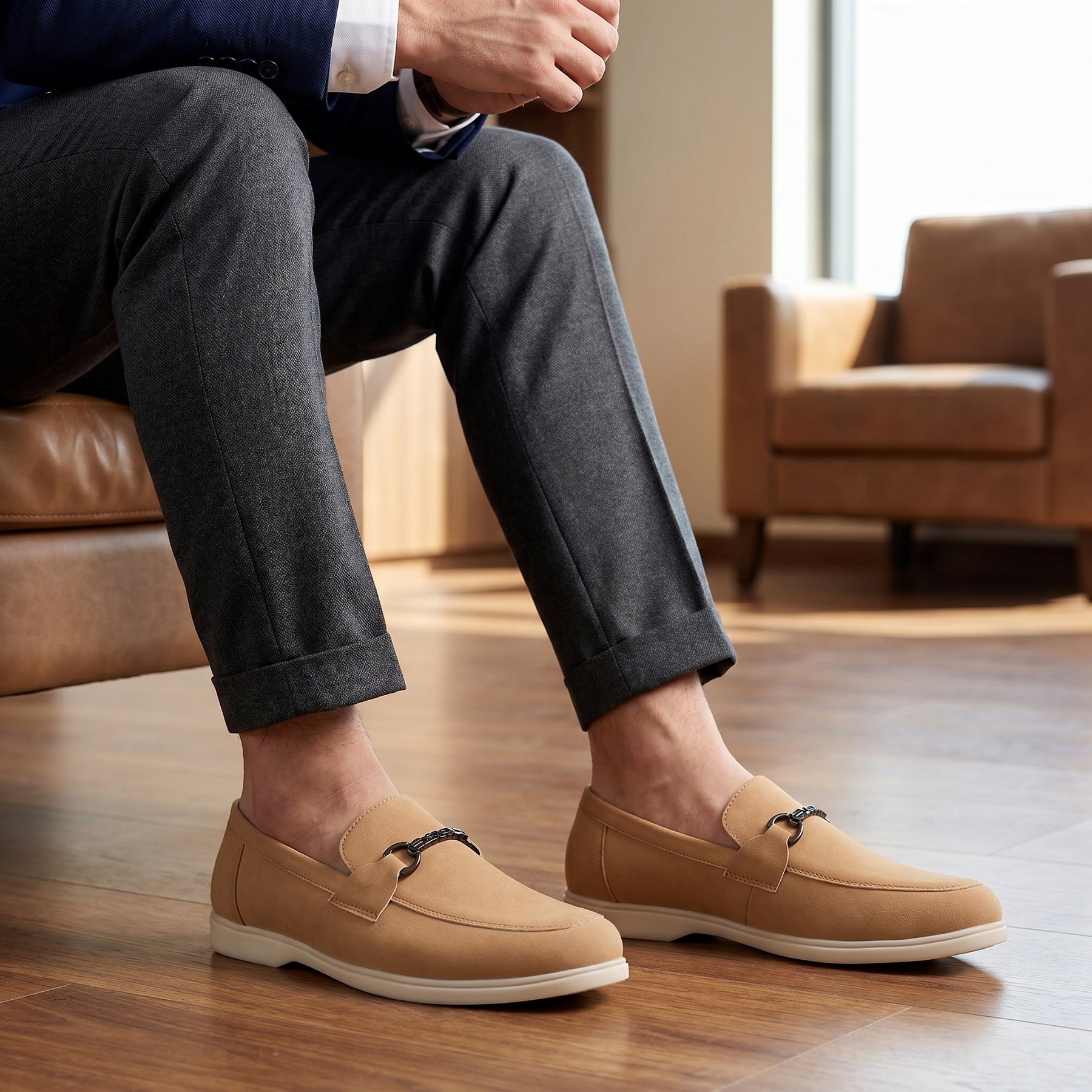 BAXXICO Luxury Loafers with Soft Matte Finish & Modern Elevated Comfort