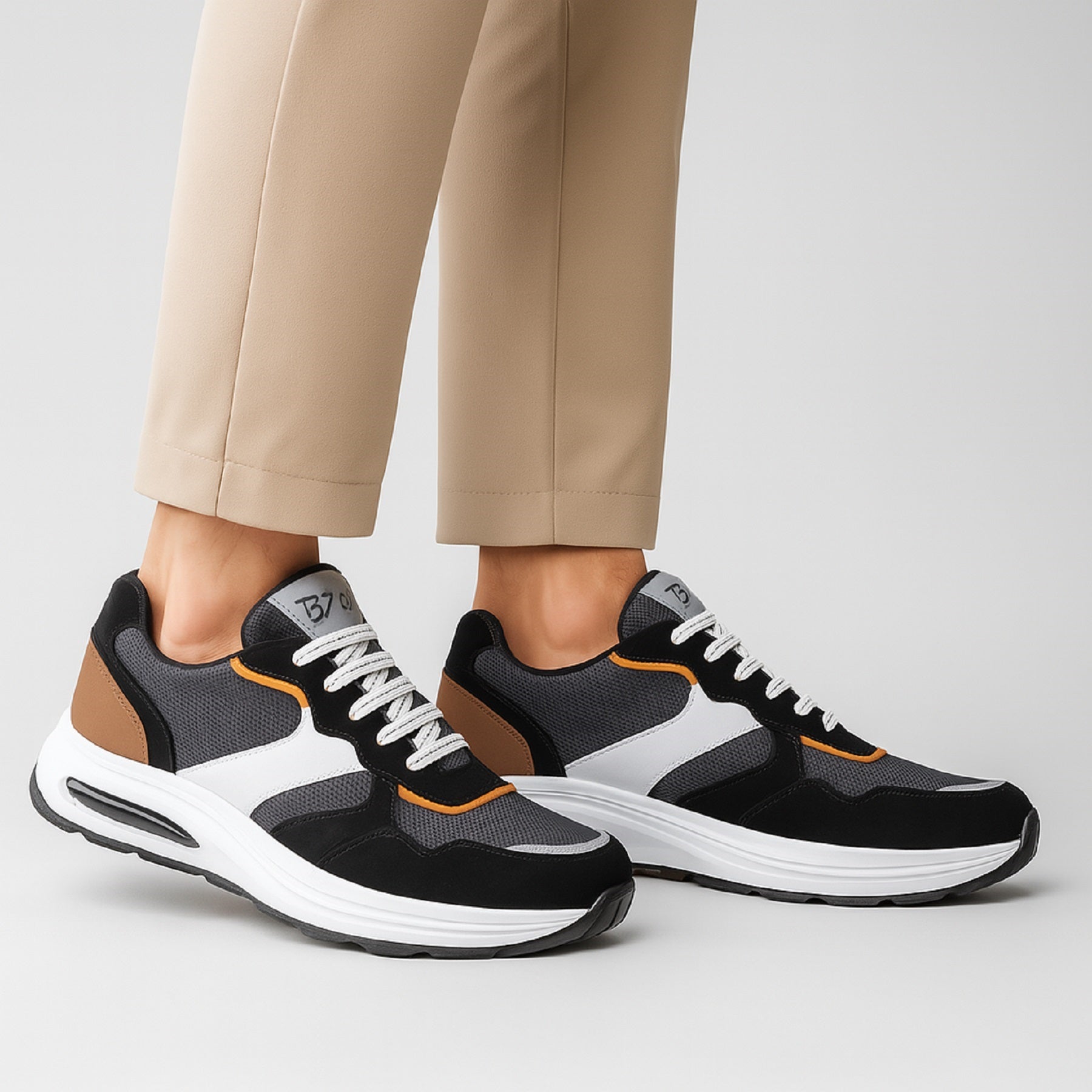 Baxxico Mens Height Increasing Slip-on Shoes