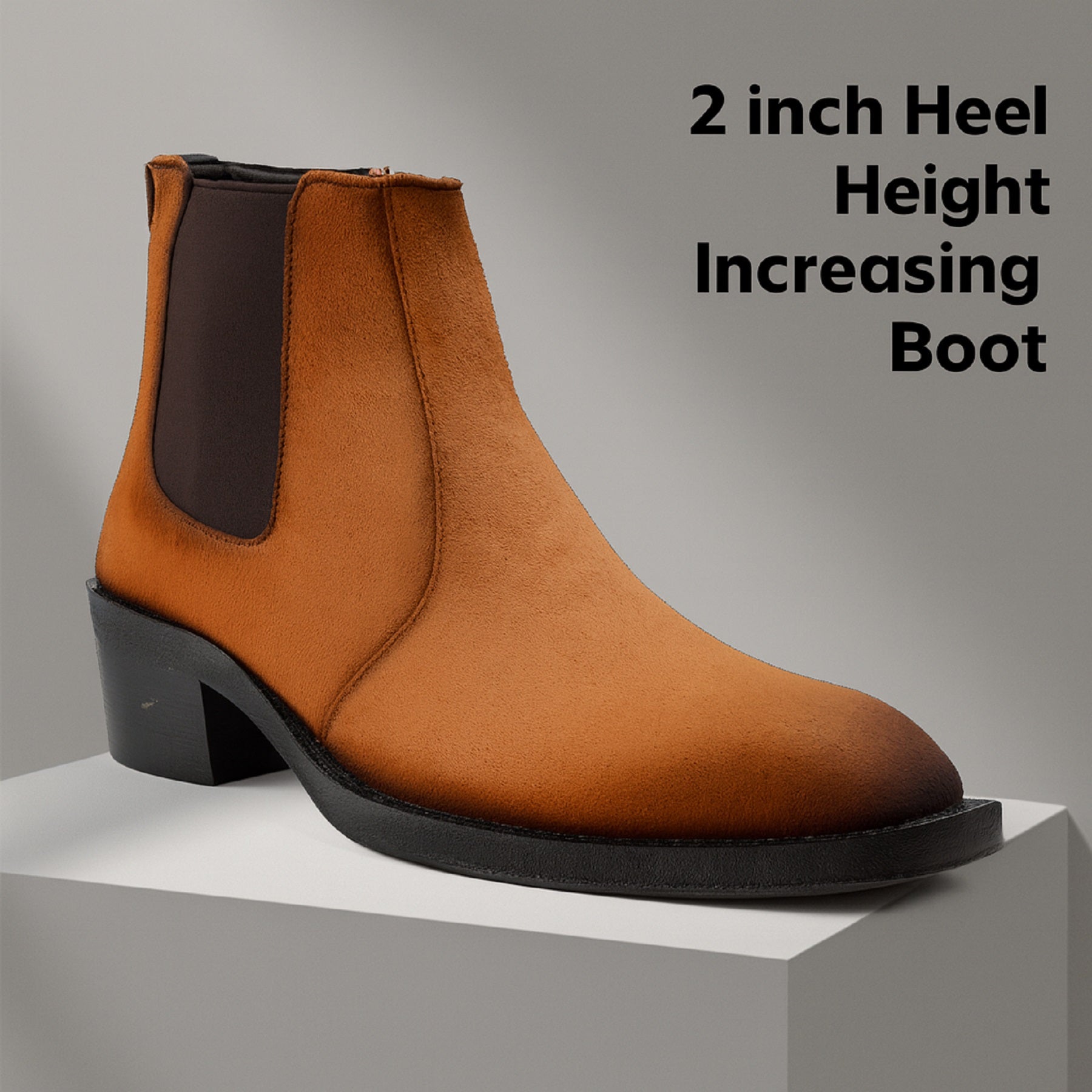 BAXXICO Mens 5–6 CM Invisible Height Boost Boots