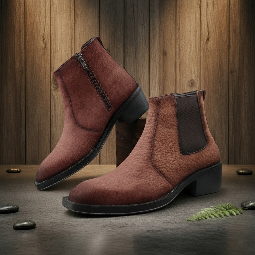 BAXXICO Mens 5–6 CM Invisible Height Boost Boots