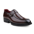 Baxxico Mens Premium Classic Slip On Monk Strap Shoes