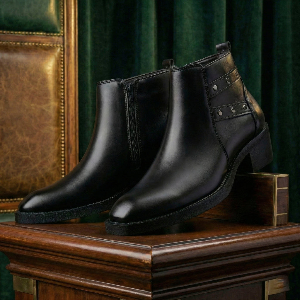 BAXXICO 2 Inch Height Lift Boots Stylish Elevator Footwear for Men