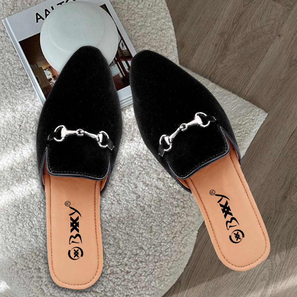 BAXXICO Mens Suede Material Latest Stylish Slip-on Mules