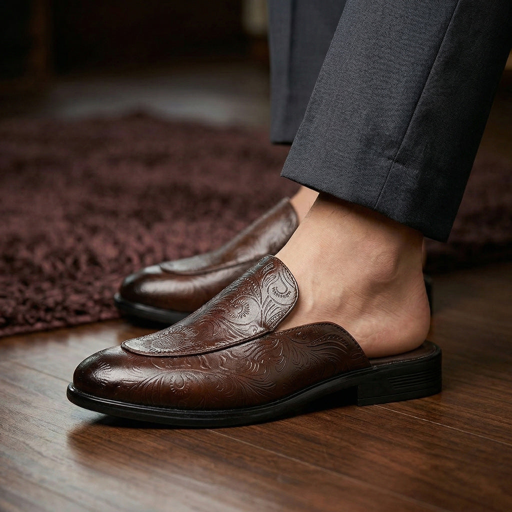 BAXXICO Luxury Slip On Mule Shoes Crafted for Bold Modern Fashion