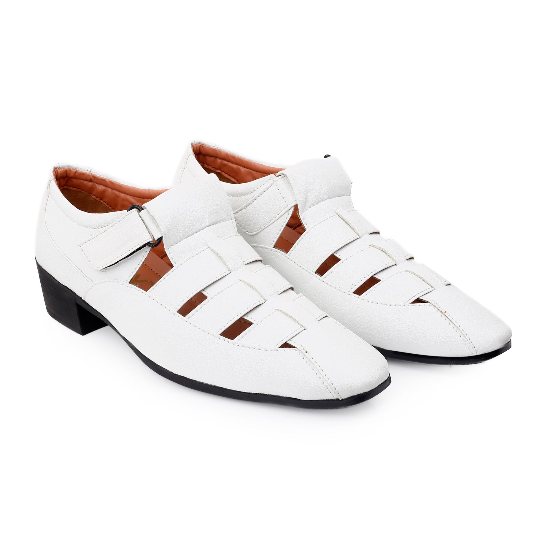 BAXXICO Mens Height Increasing Formal Roman Sandals