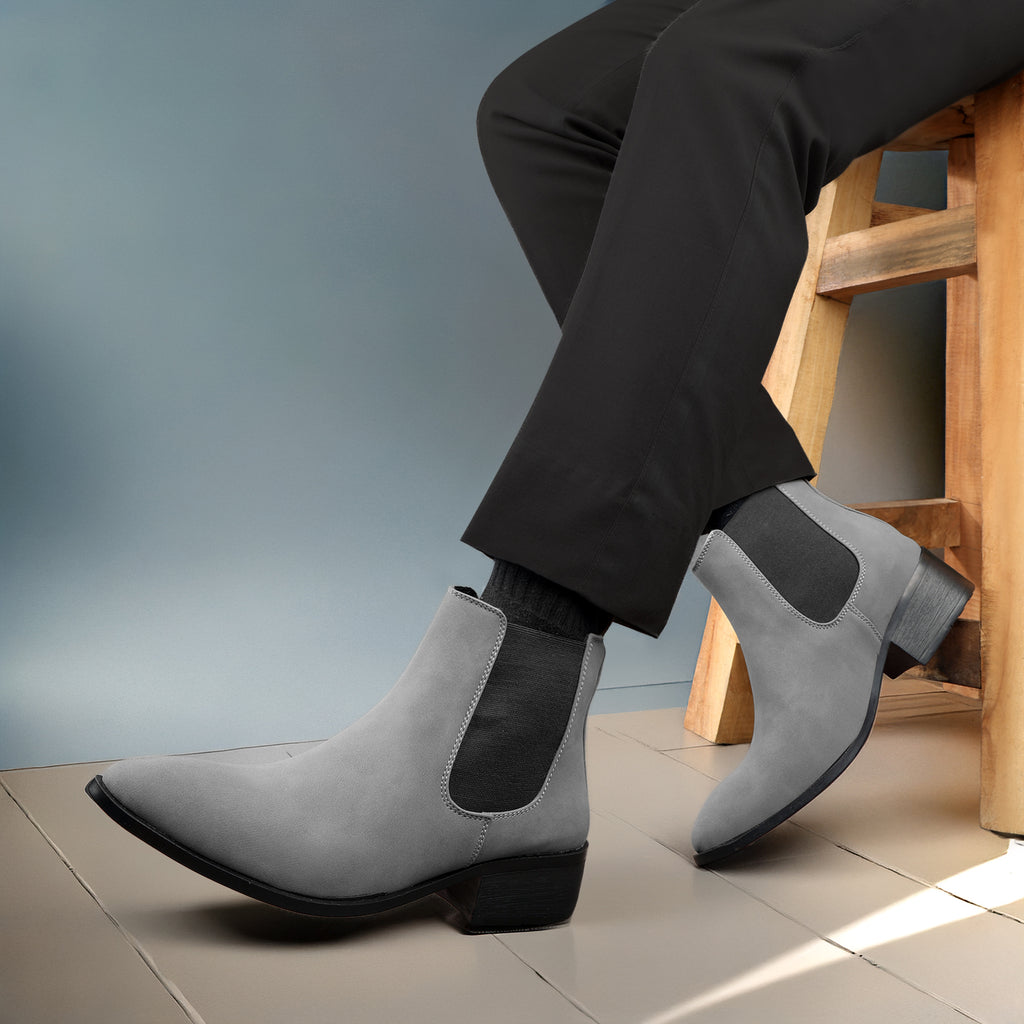 BAXXICO Smart Casual Mens Boots with 4.5cm Heel Height
