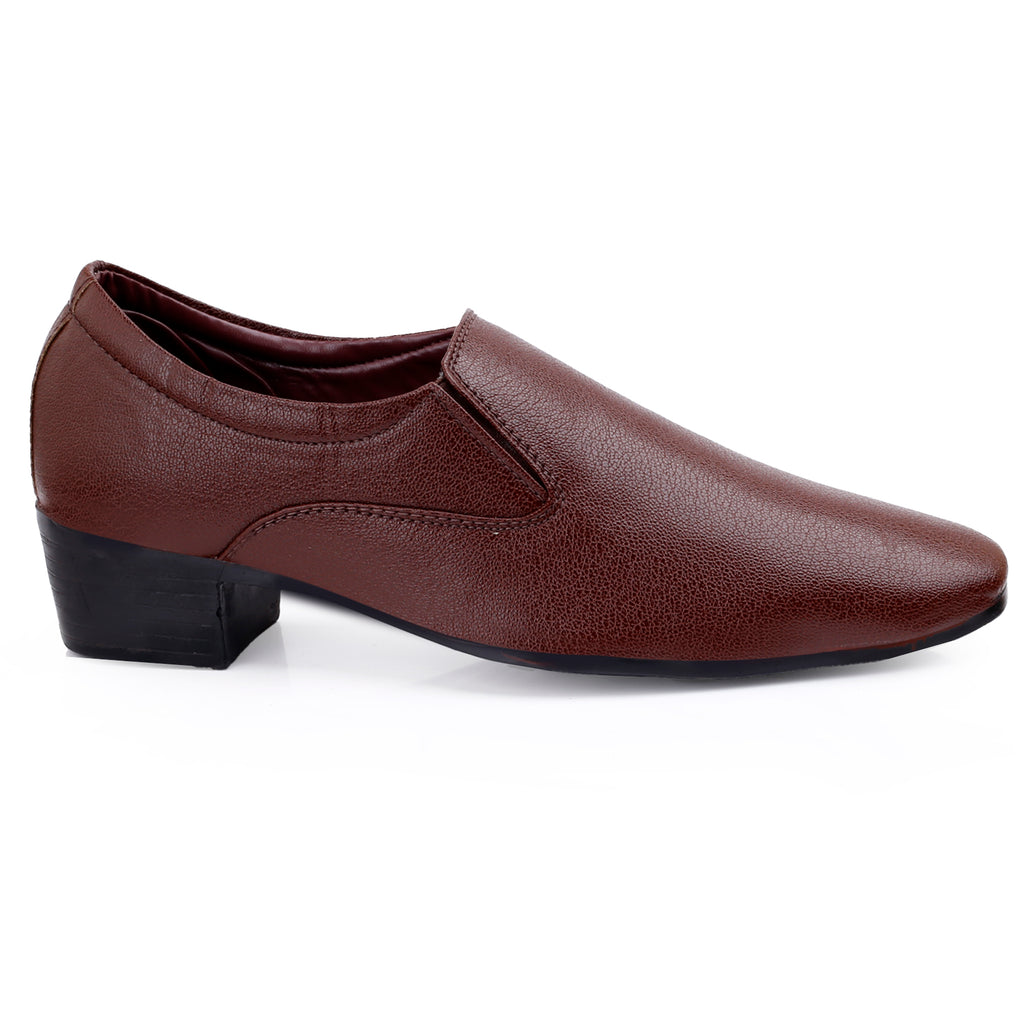 BAXXICO Height Increasing Elevator Slip-on Formal Shoes for Men
