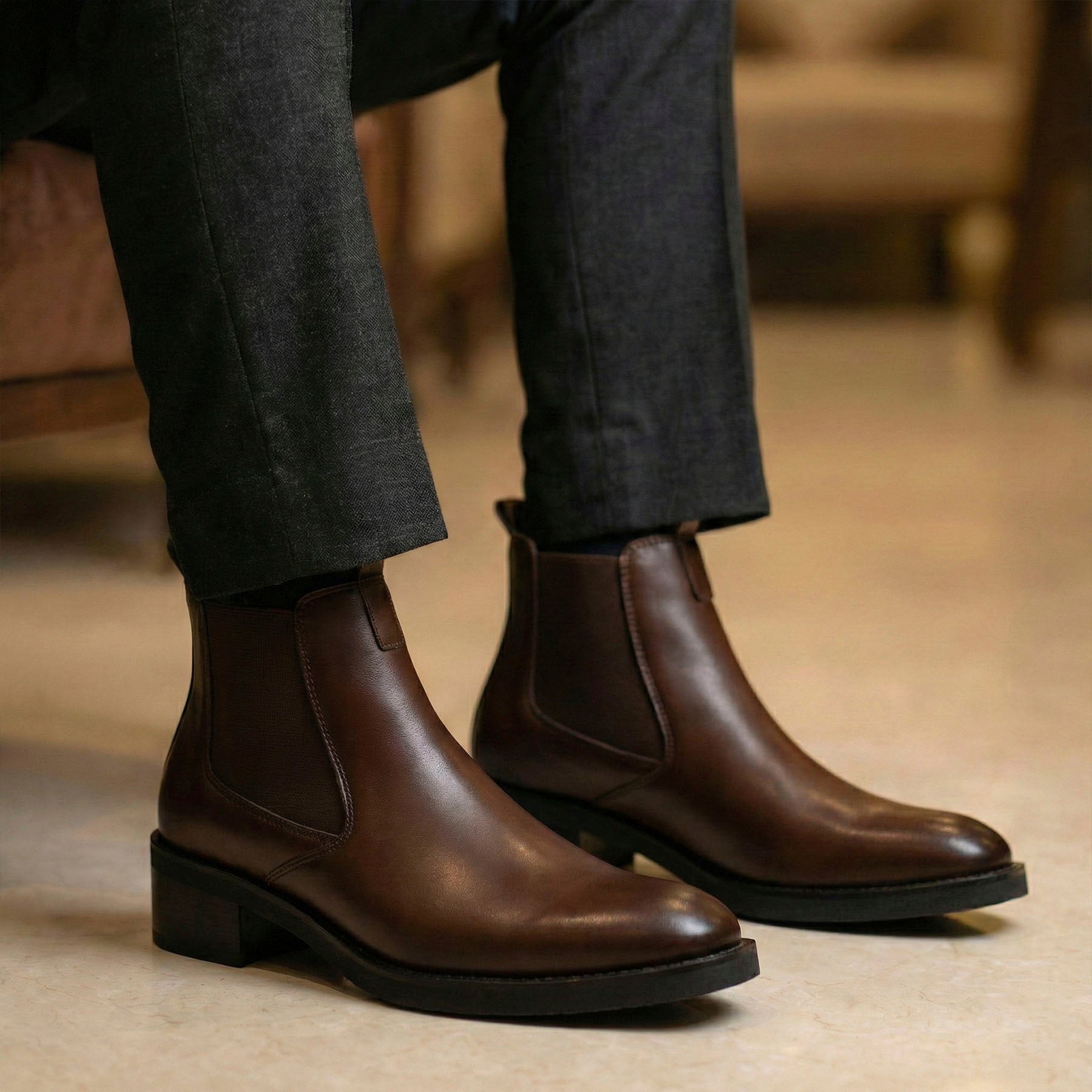 BAXXICO Mens 2 Inches Stylish Height Lifting Boots