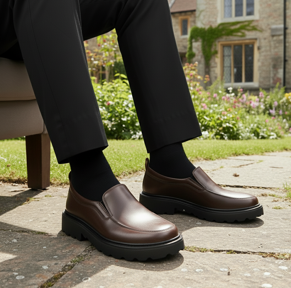 BAXXICO Mens Casual Formal Slip On Shoes Smart & Sophisticated Look