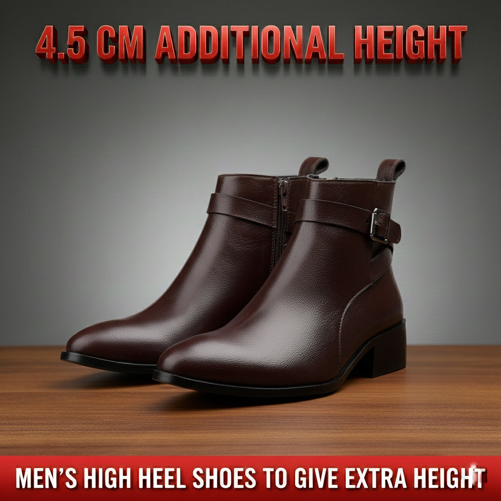 BAXXICO Mens Height Boost Boots for Formal & Casual Wear