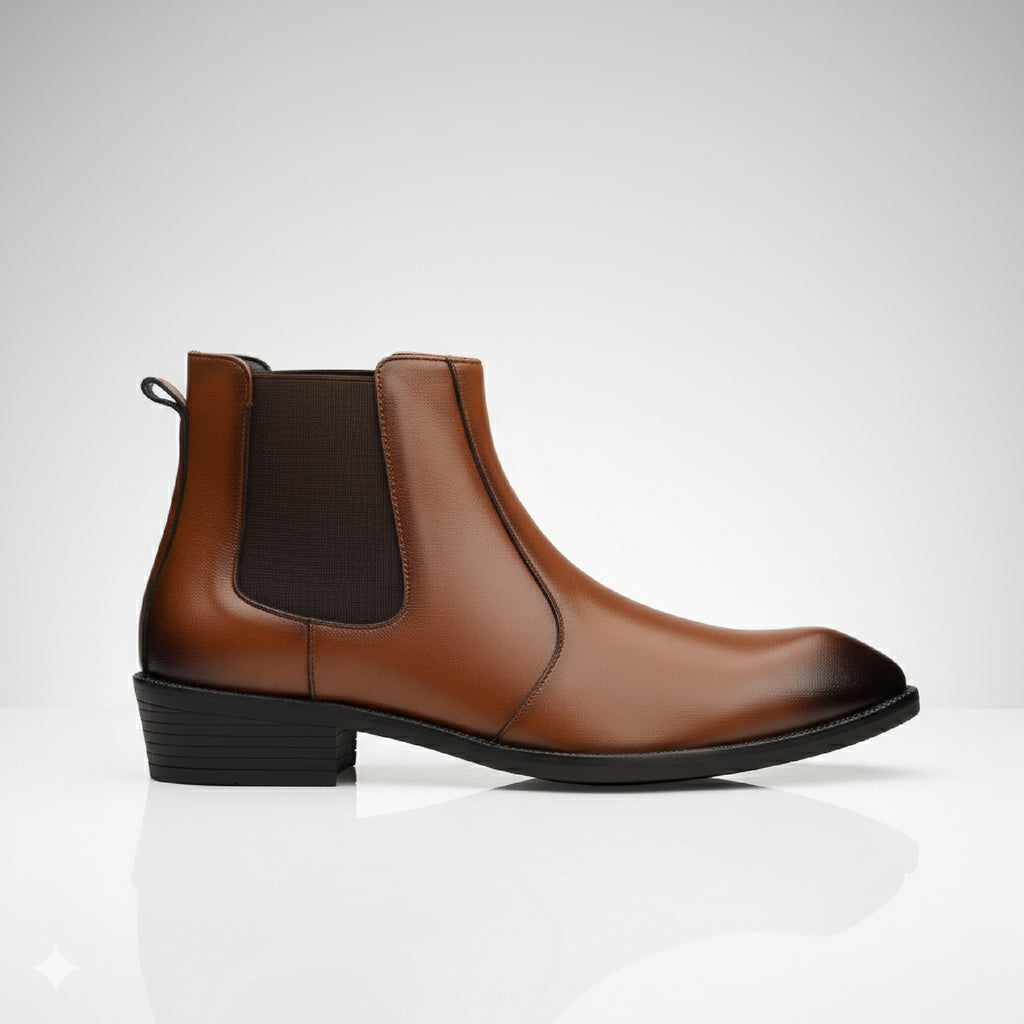 BAXXICO Mens Classic Elevator Boots Height Increase 2 Inches