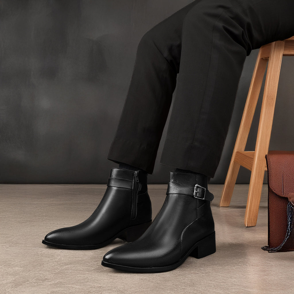 BAXXICO Mens Height Boost Boots for Formal & Casual Wear