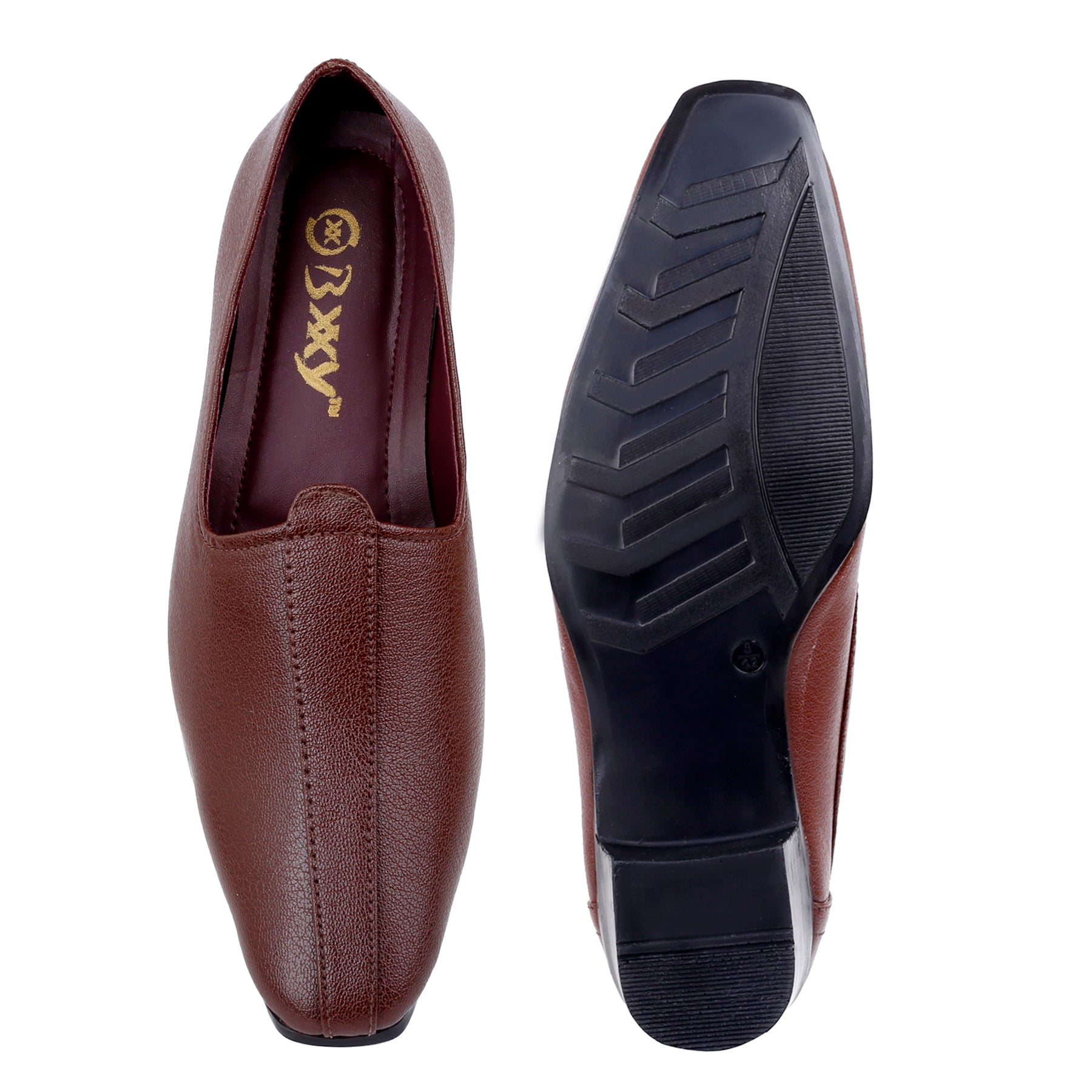 BAXXICO 2 Inch Height Increasing Mens Traditional Casual Punjabi Jutti