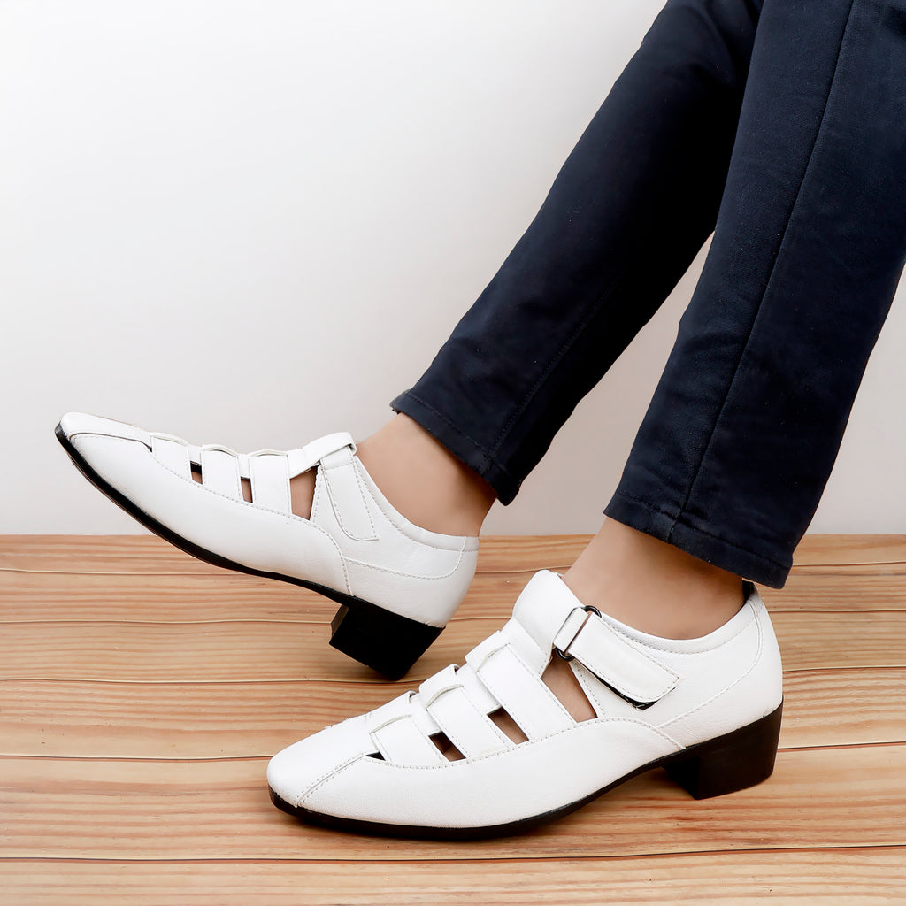BAXXICO Mens Height Increasing Formal Roman Sandals