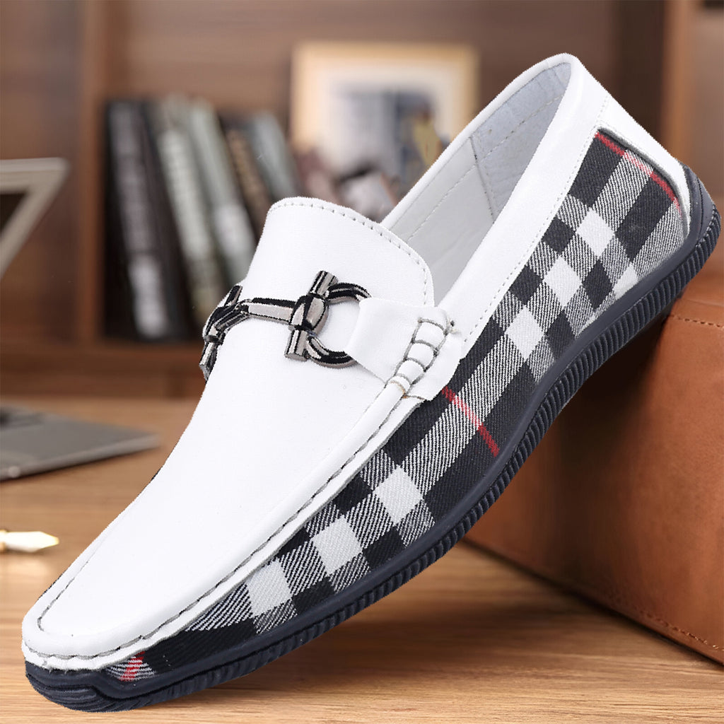 BAXXICO Stylish And Comfortable Checker Loafers for Men
