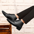 Mens Height Increasing Derby Faux Vegan Leather Formal Wear Boots