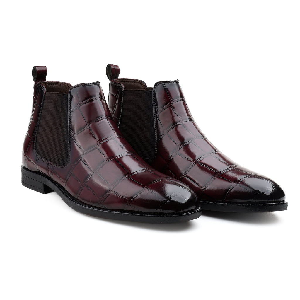BAXXICO Mens Premium Vegan Leather Stylish Boots Durable Comfortable & Timeless Design