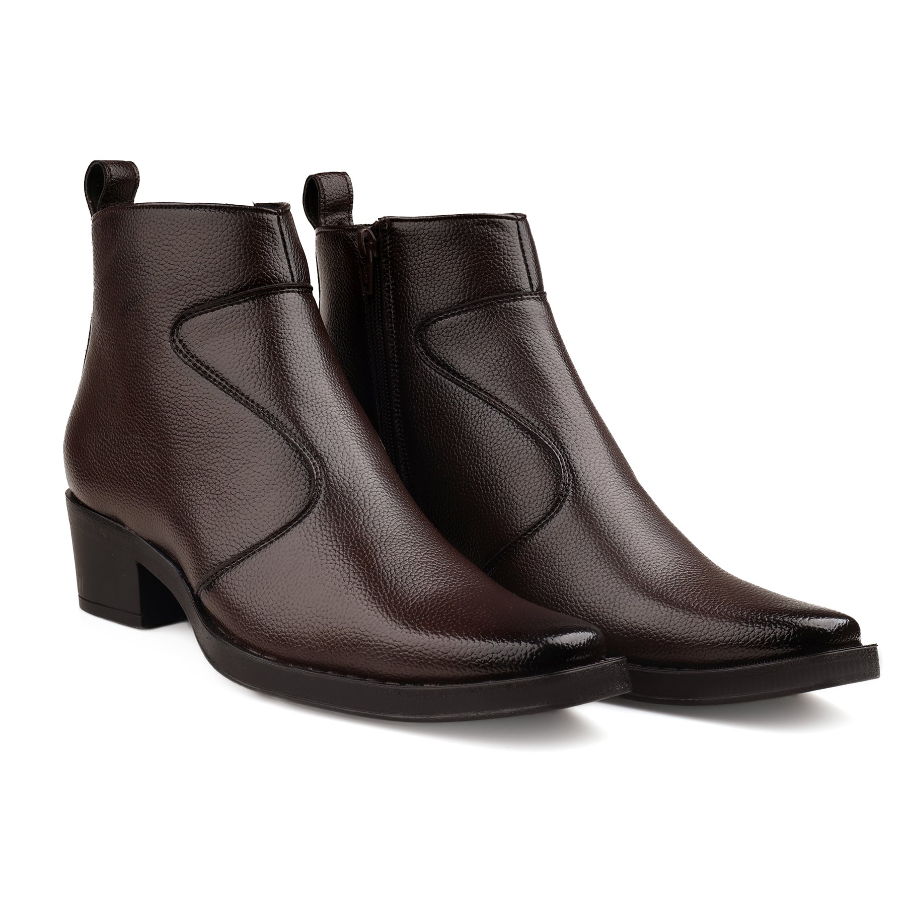 BAXXICO Mens 2 Inch Heel Height Increasing Boots