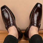 Baxxico Mens Premium Classic Slip On Monk Strap Shoes