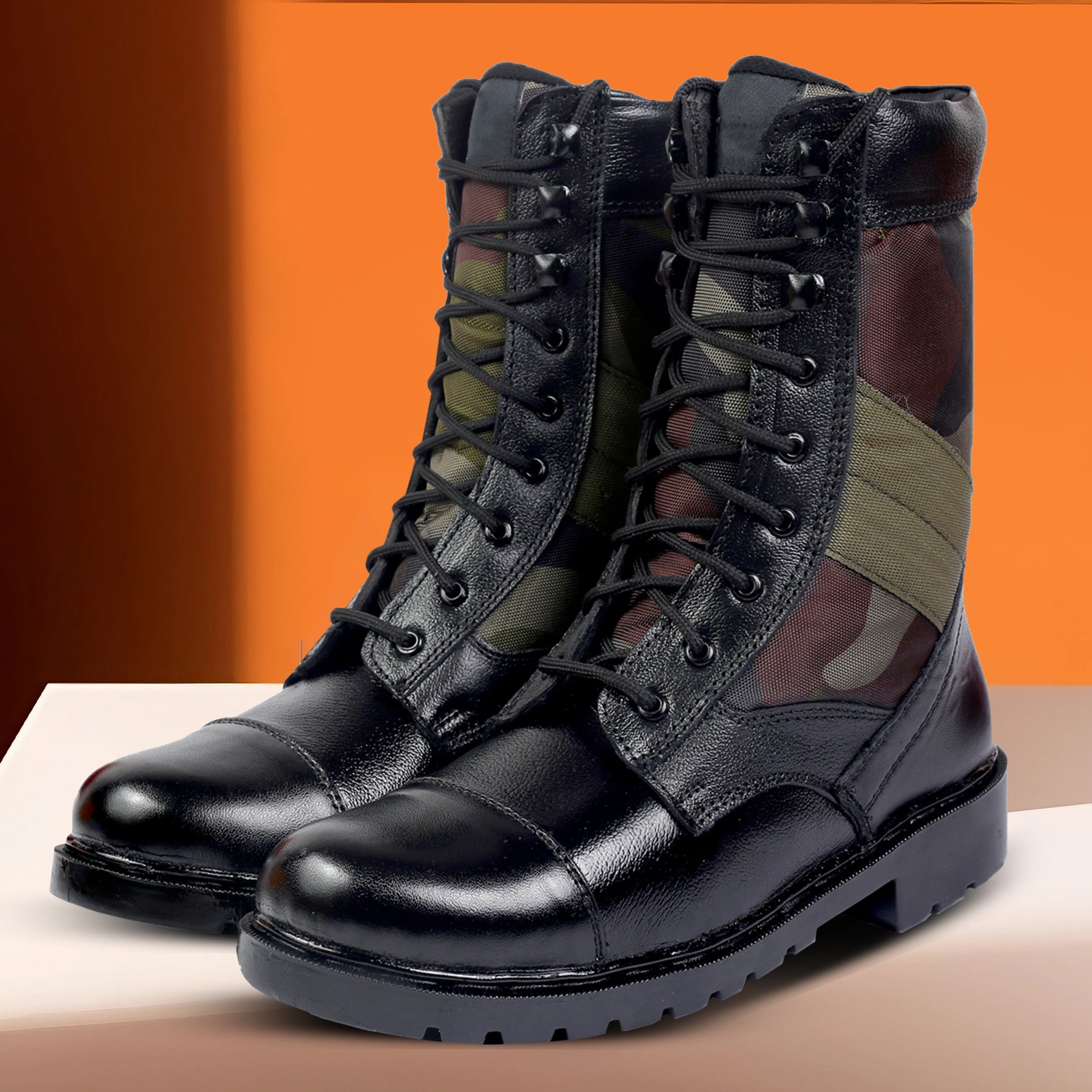 BAXXICO Mens Pure Vegan Leather High Ankle Army Boots – Baxxico