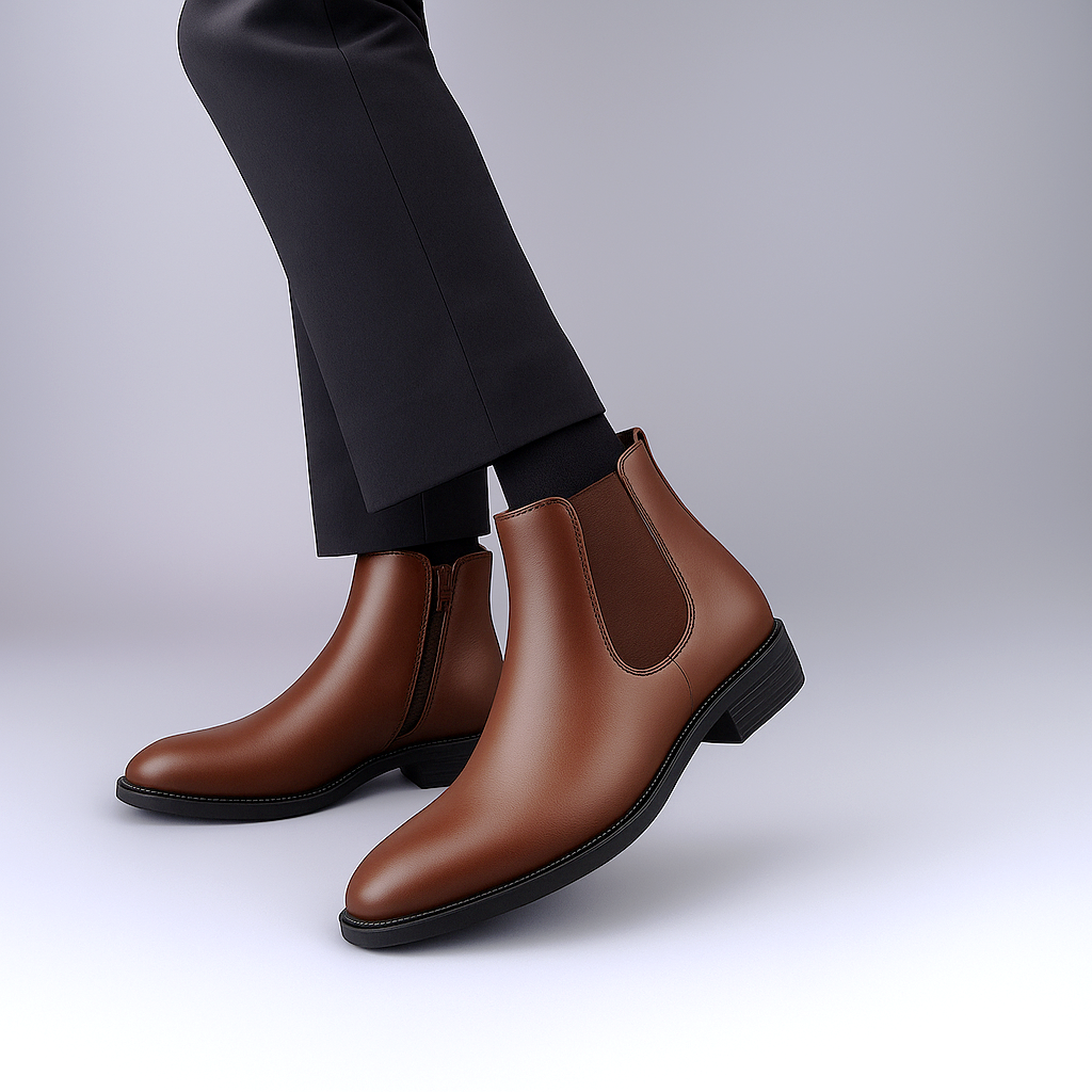 BAXXICO Mens Classic Elevator Boots Height Increase 2 Inches