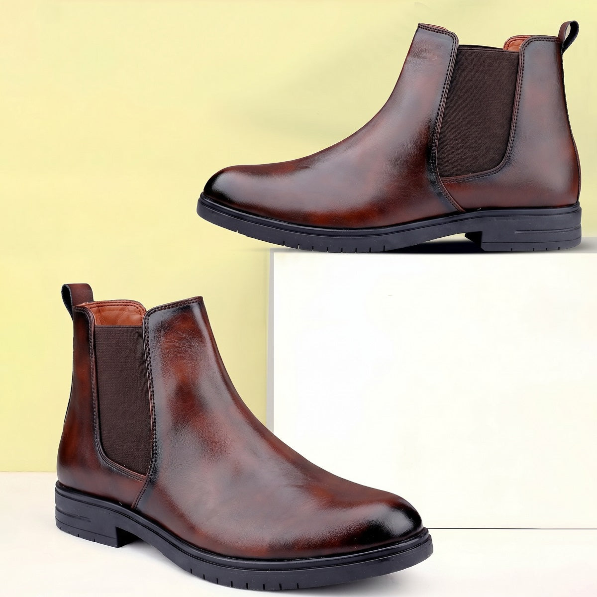 Baxxico New Stylish Men Slip on Ankle Stylish Boots