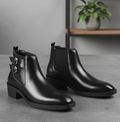 BAXXICO Mens Formal Chelsea Boots Extra Height Lift Comfortable Fashion Boots