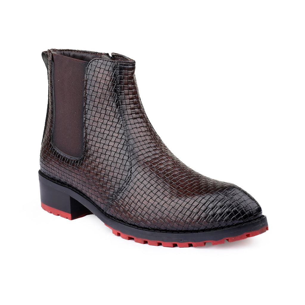 BAXXICO Stylish High Heel Boots with Premium Textured Designer Finish