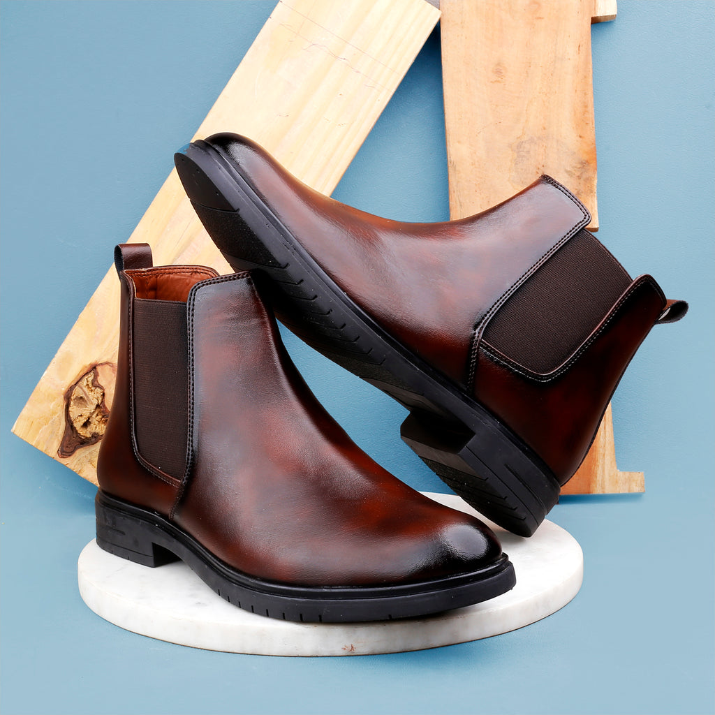 Baxxico New Stylish Men Slip on Ankle Stylish Boots
