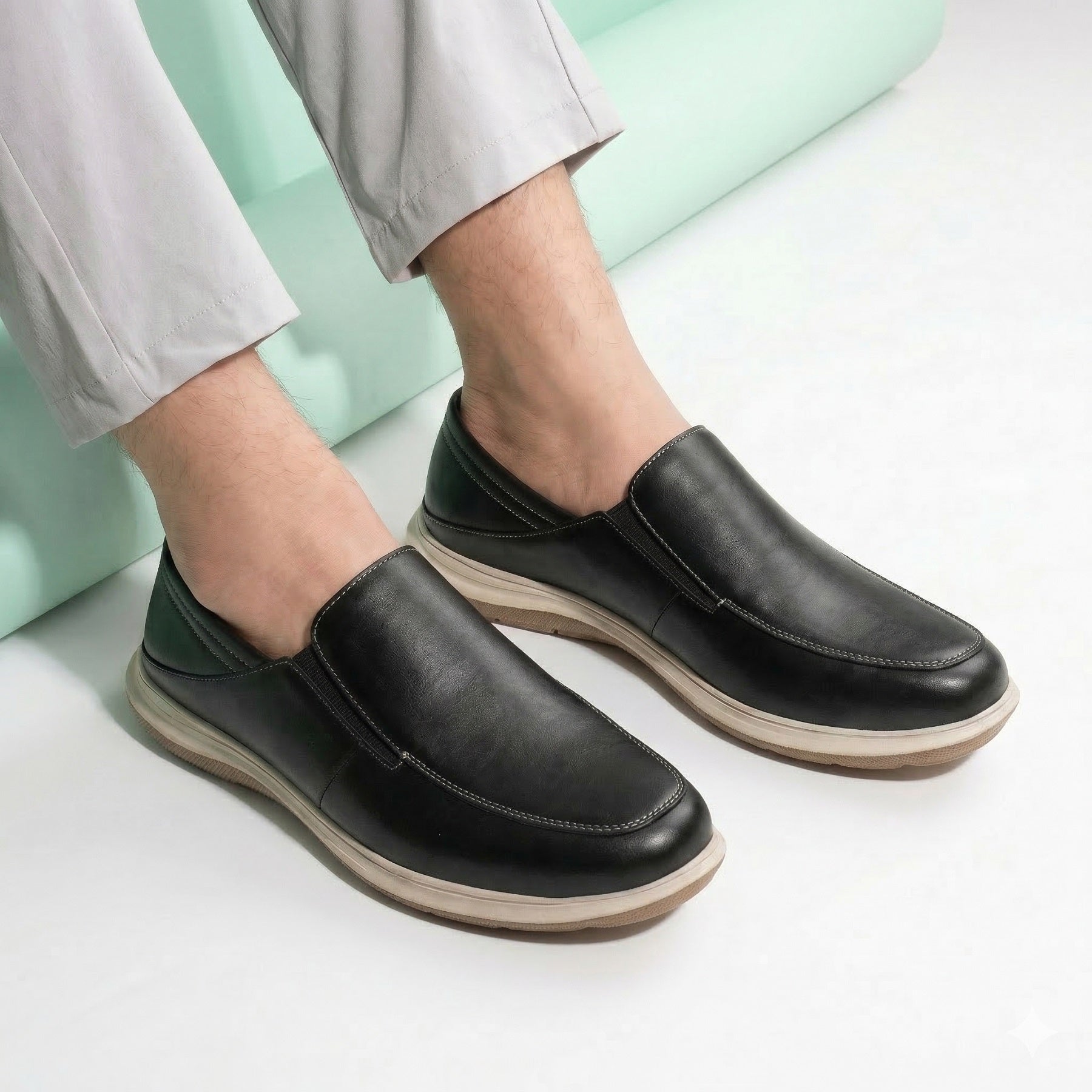 BAXXICO Mens Comfortable Slip On Shoes Versatile Office & Casual Wear